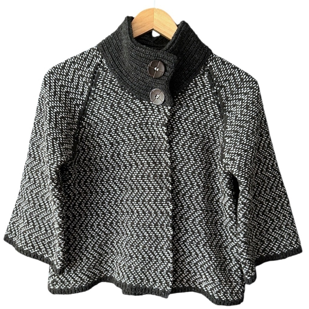 The Isle of Harris Knitwear Co Handmade Virgin Wool Two Button Tweed Cardigan XS